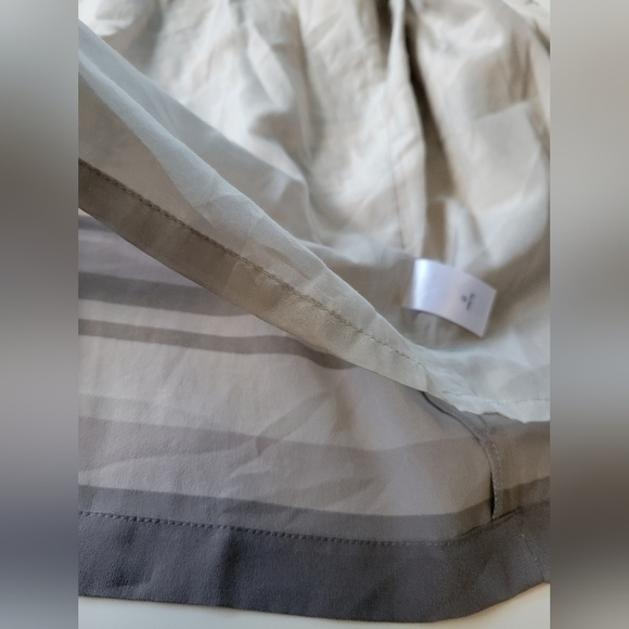 Coldwater Creek Silk Border Print Cardigan Jacket Beige NWT M - Picture 8 of 10